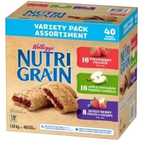 Kellogg's Nutri-Grain Variety Pack 40 Bars